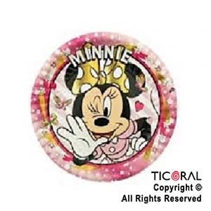 MINNIE PLATOS REDONDOS x 8